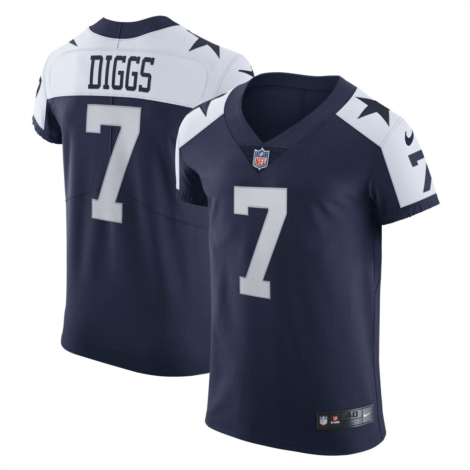 Trevon Diggs Dallas CowboysAlternate Vapor Elite Jersey - Navy