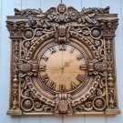 Handcrafted Rustic Wood Wall Clock - Vintage Style Engraved Wooden Timepiece for Home Decor
