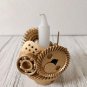 Vintage Steampunk Candle Holder - Handcrafted Gold-Plating Metal Tea Light Candleholder