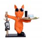 French Bulldog Figurine with Storage - Resin Sculpture Dog Statue with Tray for Coins, Keys