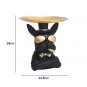 French Bulldog Figurine with Storage - Resin Sculpture Dog Statue with Tray for Coins, Keys