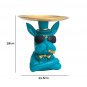 French Bulldog Figurine with Storage - Resin Sculpture Dog Statue with Tray for Coins, Keys