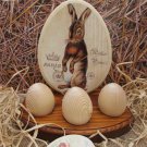Vintage Style Easter Egg Display Holder - Rustic Farmhouse Decor for Spring Holidays