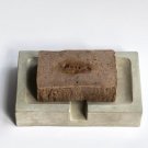 Rustic Stone Soap Holder - Natural Concrete Bathroom Accessory