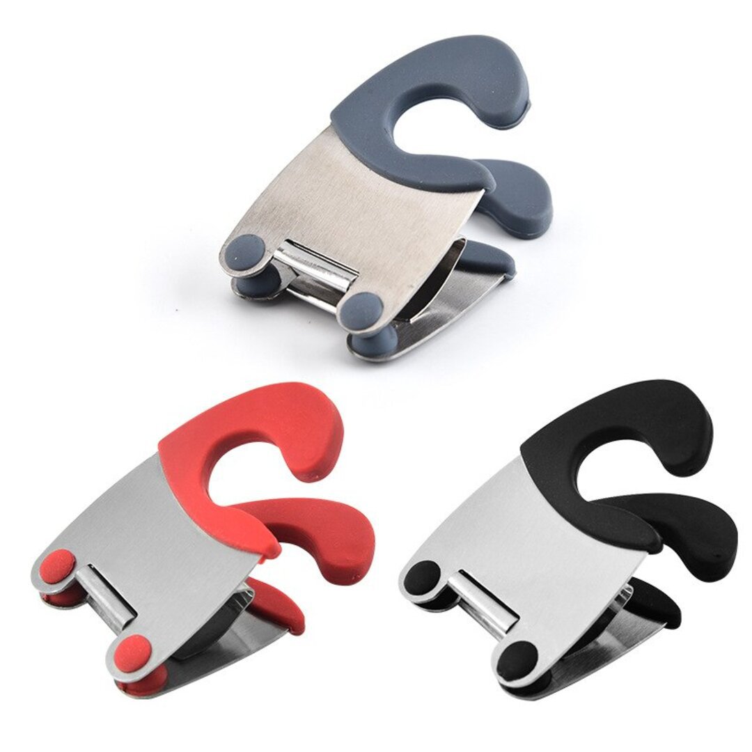 Anti-Slide Spoon Holder Clips: Convenient Pot Side Kitchen Gadgets