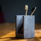 Concrete Toothbrush Stand - Modern Minimalist Bathroom Organizer