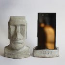 Premium Concrete Moai Phone Stand: Stylish & Sturdy Smartphone Holder
