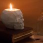 Artistic Concrete Skull Vase: Unique Home Decor Accent for Modern Interiors