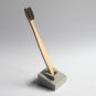 Rugged Concrete Toothbrush Holder - Heavy-Duty Bathroom Organizer for Sturdy Storage