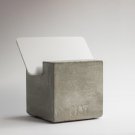 Multipurpose Concrete Desktop Organizer - Business Card, Flyer, and Phone Holder