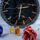 Modern Epoxy Resin Wall Clock - Unique Handmade Clock with Colorful Flowing Design