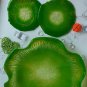 Lively Lime Epoxy Resin Fruit Bowl and Stand Ensemble - Vibrant Home Decor and Storage Solution