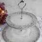 Crystal-Effect  Two-Tier Fruit Bowl: Elevate Your Display with Elegance