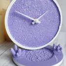 Elegant Crystal Epoxy Table Clock: Functional Art for Every Space