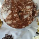 Elegant Artisan Epoxy Table Clock: Handcrafted Home Decor Timepiece