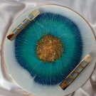 Premium Epoxy Emerald Tray: Stunning Handcrafted Home Decor