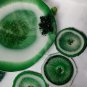 Exquisite Malachite Epoxy Tableware Set: A Fusion of Nature and Elegance