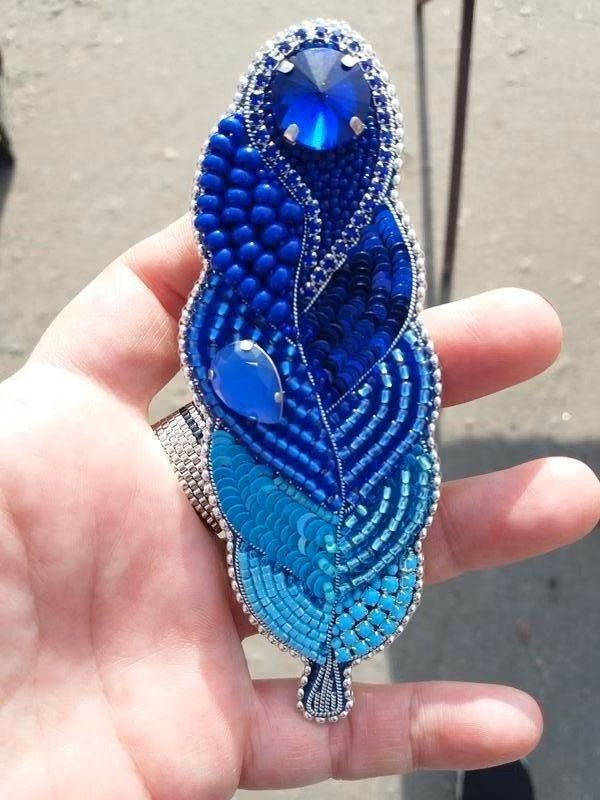 Feather Brooch