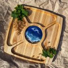 Rustic Wooden Menagerie Serving Board - Stylish and Functional