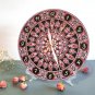 Artisan Dot-Painted Wall/Desk Clock &acirc;�� Timeless Elegance for Your Home