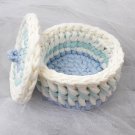 CozyCrafts Hand-Knit Basket: Perfect Storage Solution for Home Decor