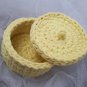 CozyCrafts Hand-Knit Basket: Perfect Storage Solution for Home Decor