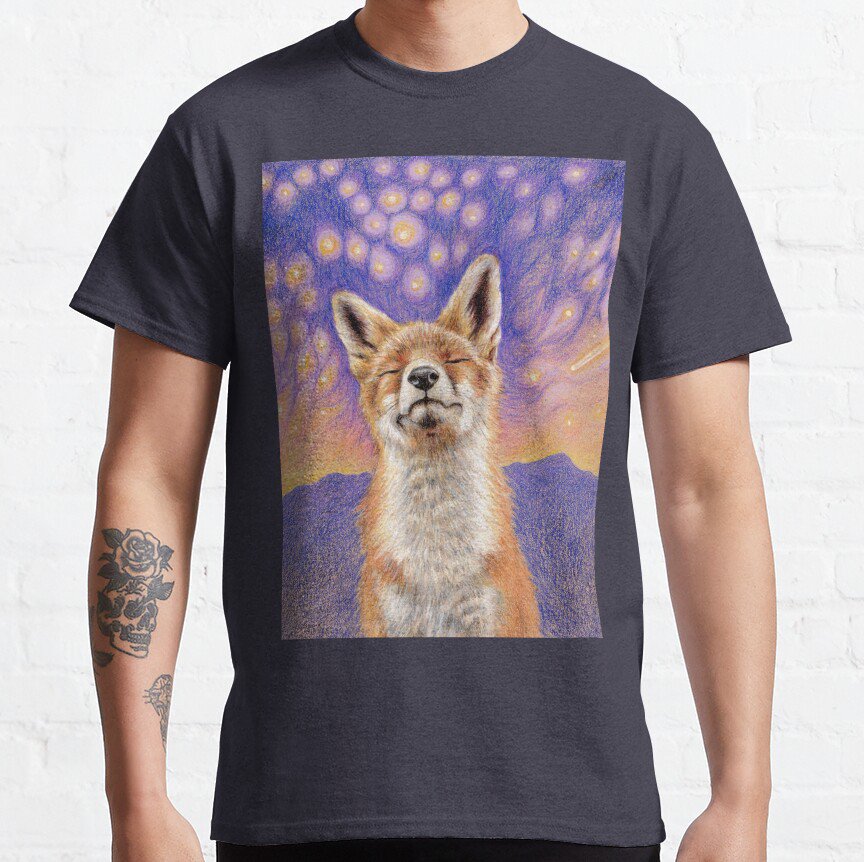 Cosmic Fox  Classic T-Shirt Sweatshirt Hoodie For Men Women