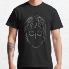 Jonn Lennon Minimalist Black  Classic T-Shirt Sweatshirt Hoodie For Men Women
