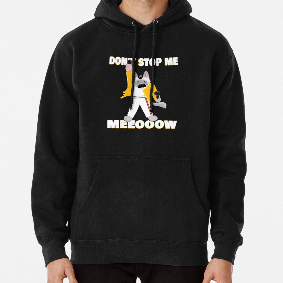 Freddie Meowcury Freddy Mercury As A Cat Classic Hoodie Sweatshirt Longsleeve T-Shirt