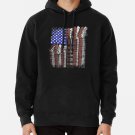Guitar Us Flag Classic Hoodie Sweatshirt Longsleeve T-Shirt