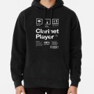 ""Clarinet Player"" Label Classic Hoodie Sweatshirt Longsleeve T-Shirt
