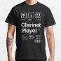 ""Clarinet Player"" Label Classic Hoodie Sweatshirt Longsleeve T-Shirt