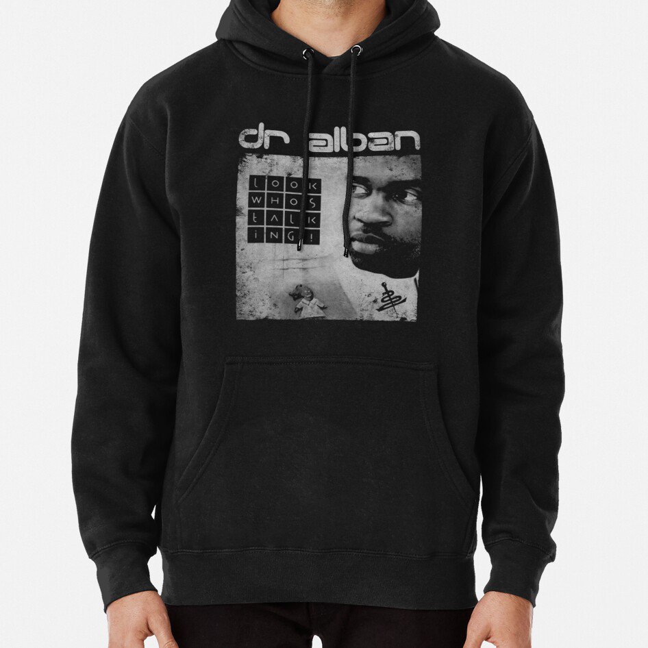 Dr Alban 90S Eurodance Rap Electronica Iconic Singer Distressed Classic Hoodie Sweatshirt Longsleeve