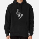 Music - Treble And Bass Clef Classic Hoodie Sweatshirt Longsleeve T-Shirt