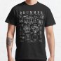 Drum Set Kit Vintage Patent Drummer Drawing Print Classic Hoodie Sweatshirt Longsleeve T-Shirt