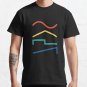 Audio Sine Waves - Oscillator Waveforms Synth Player Classic Hoodie Sweatshirt Longsleeve T-Shirt