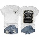 Wallen Western, Women'S Last Night We Let The Liquor Talk Western T-Shirt (Double Sided)