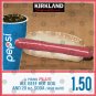 1.50 Costco Hot Dog & Soda Combo With Quote Shirt, Costco Hot Dog Shirt (Double Sided)