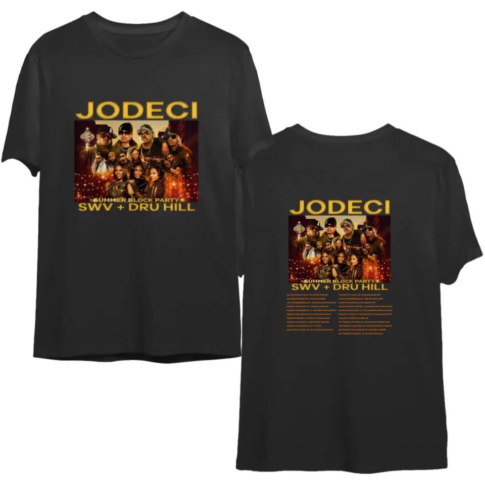 Jodeci Summer Block Party Tour 2023 Shirt, Jodeci 2023 Concert Shirt (Double Sided)