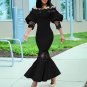 Ikun Trade Summer New One Line Neck Lace Style Fishtail Dress Dress European and American Dress