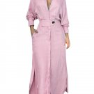 Fashion Maxi Dress For Women Luxury Elegant Solid Color Dresses Work  Long Sleeve Clothes Office