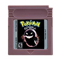 Creepy Black GBC Game Cartridge 16 Bit Video Game Console Card Pokemon Series