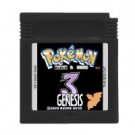 Black White Genesis GBC Game Cartridge 16 Bit Video Game Console Card Pokemon Series