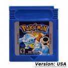 Blue USA Pokemon GBC Game Cartridge 16 Bit Video Game Console Card