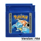 Blue FRA Pokemon GBC Game Cartridge 16 Bit Video Game Console Card