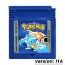 Blue ITA Pokemon GBC Game Cartridge 16 Bit Video Game Console Card