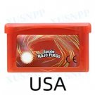 Fire Red USA GBA 32-bit Pokemon Cartridge Game Card