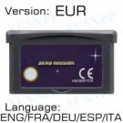 Zero EUR GBA 32-bit Game Card Memory Card Cartridge Action Adventure Series Metr Fusi Zero