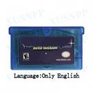 USA Clear Blue GBA 32-bit Game Card Memory Card Cartridge Action Adventure Series Metr Fusi Zero
