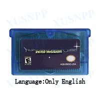 USA Clear Blue GBA 32-bit Game Card Memory Card Cartridge Action Adventure Series Metr Fusi Zero